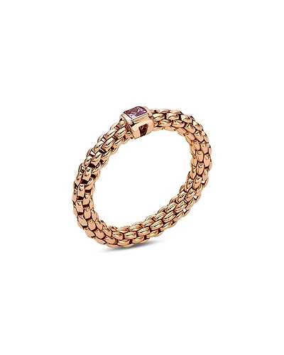 Fope 18K Rose Gold Souls Pink Sapphire Flex'it Ring