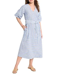 Nic + Zoe Double Gauze Mixed Stripe Dress