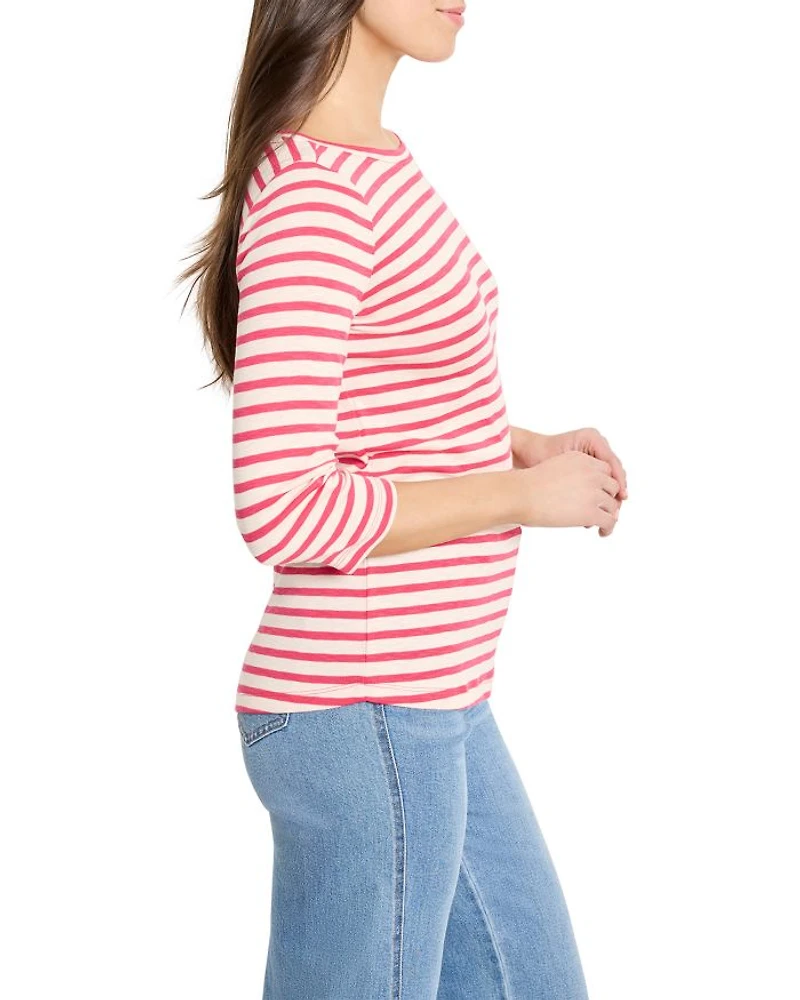 Stripe Boat Neck Tee