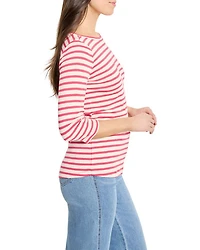 Stripe Boat Neck Tee