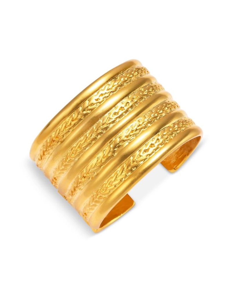 Jackie Onassis Braided Cuff Bracelet