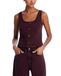 rag & bone Poppy Denim Vest