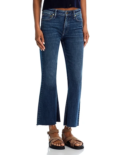 rag & bone Flexi Dahlia Mid Rise Ankle Flare Leg Jeans