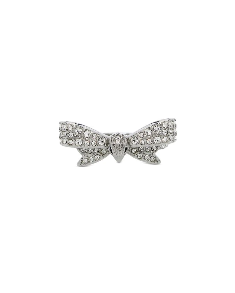 Pavé Eagle Head Bow Statement Ring