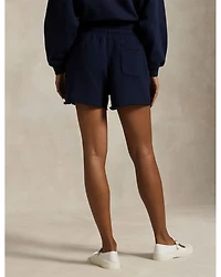 Lightweight Fleece Drawstring Cutoff Shorts