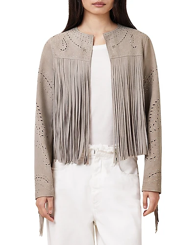 Allsaints Asta Suede Jacket