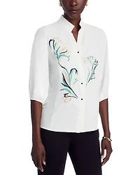 Misook Embroidered Blouse