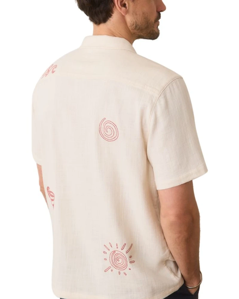 Embroidered Camp Shirt