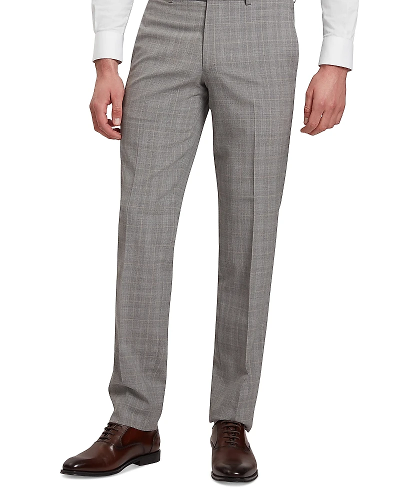 Ted Baker Classic Wool Blend Check Slim Fit Suit Pants