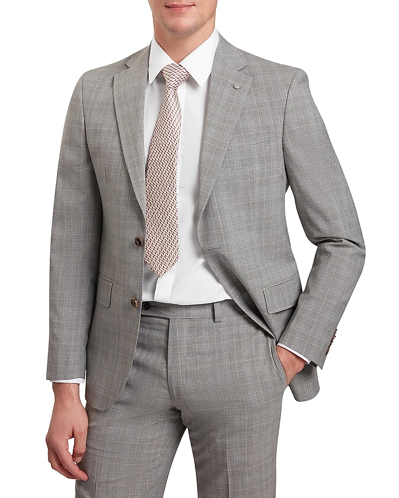 Ted Baker Check Classic Wool Slim Fit Suit Jacket