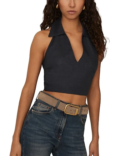 Cara Linen Halter Neck Top