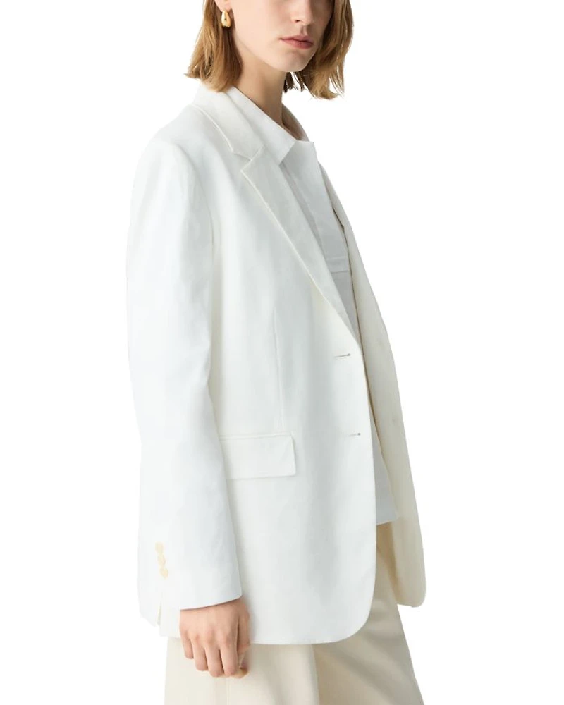 Single Breasted Linen Blazer
