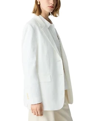 Single Breasted Linen Blazer