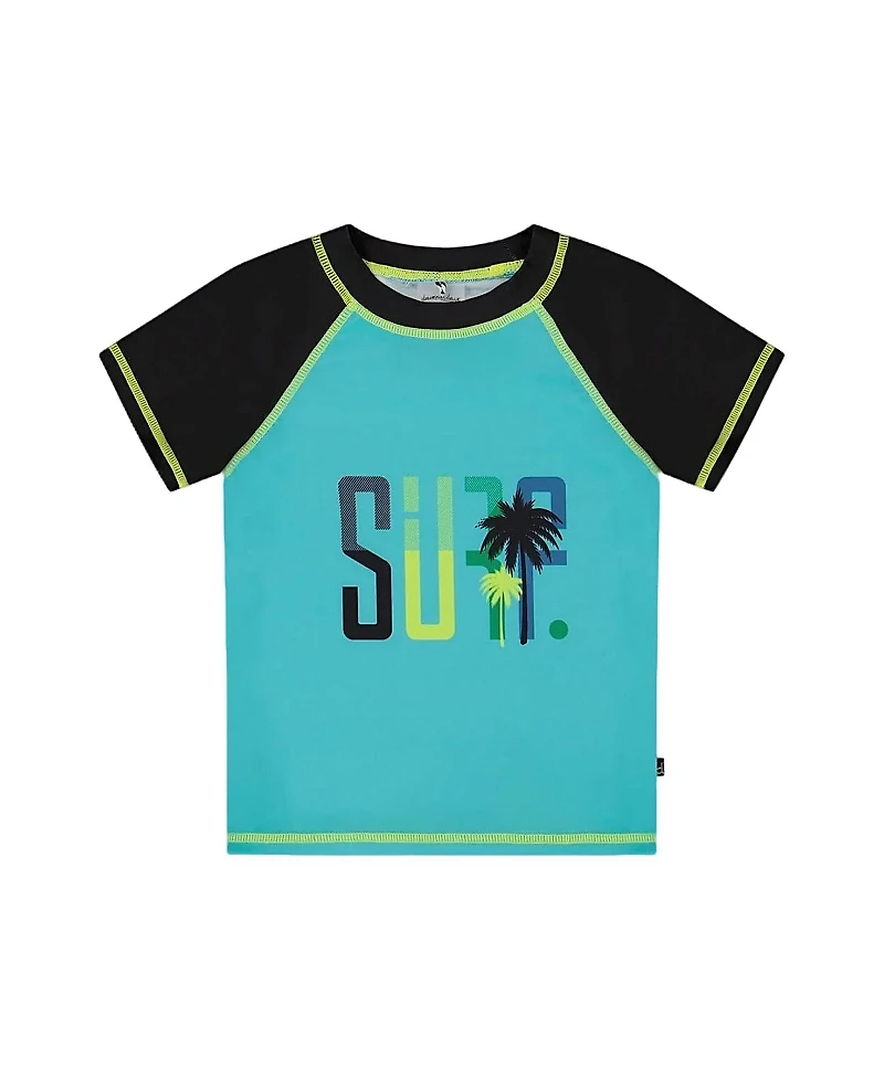 Deux par Boys' Short Sleeve Rashguard - Little Kid