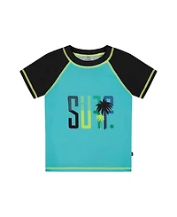 Deux par Boys' Short Sleeve Rashguard - Little Kid