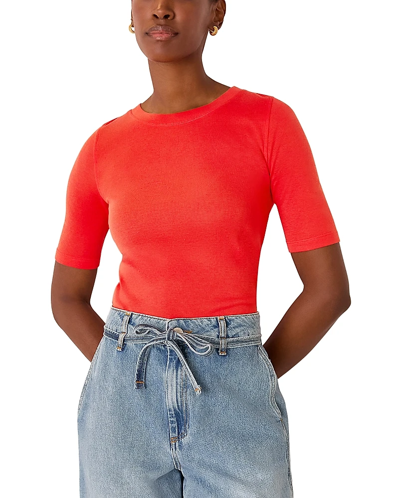 Whistles Slim Short Sleeve Top