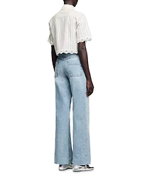 Striped Cropped Shirt