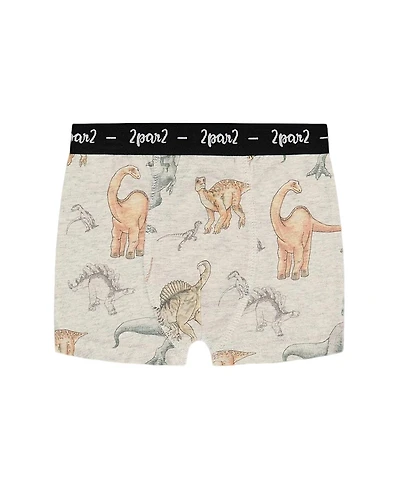Deux par Boys' Printed Organic Cotton Boxer Shorts - Little Kid