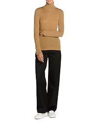 Wool Blend Turtleneck Sweater