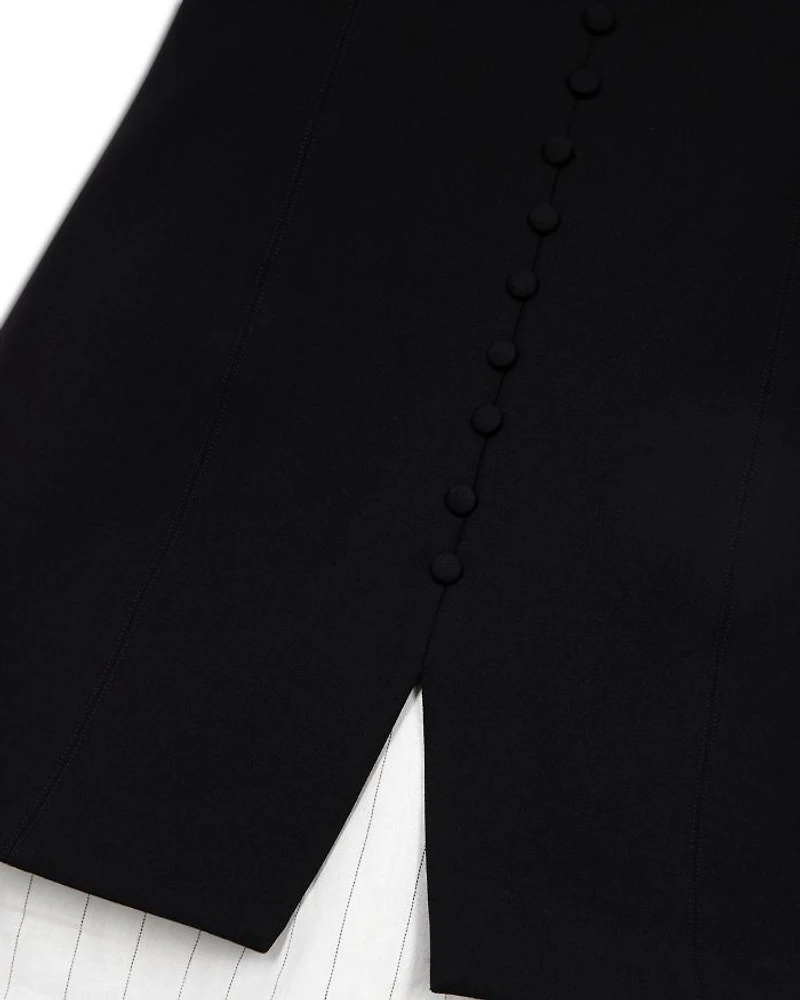 Notch Neck Dress