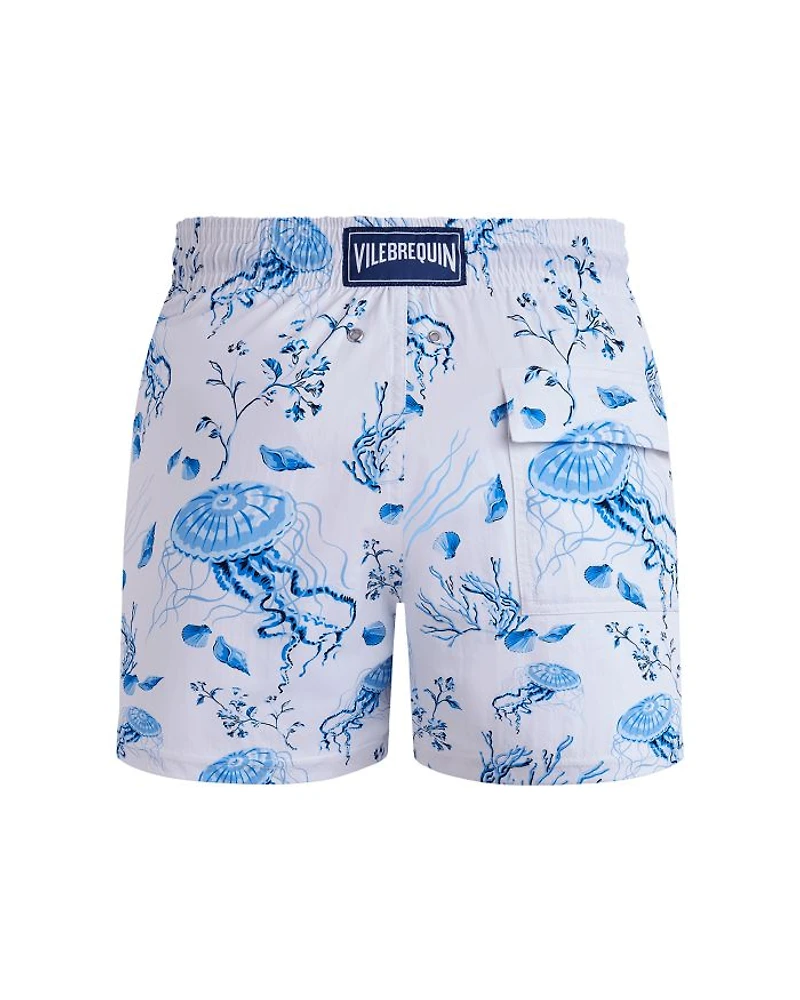 Medusa & Shells Stretch 4.5" Swim Trunks