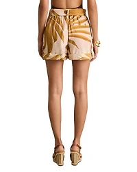 Avril Printed Tie Waist Shorts