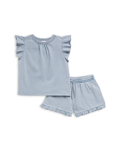 Splendid Girls' Indigo Top & Shorts Set - Little Kid