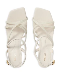 Women's Elise Barely There Square Toe Strappy High Heel Sandals