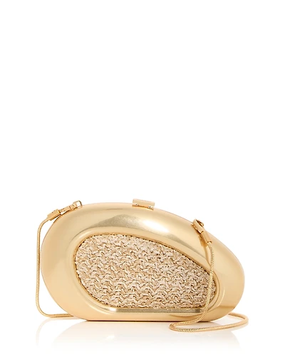 Simkhai Luna Raffia Clutch