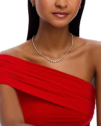 Bloomingdale's Fine Collection Diamond Bezel Tennis Necklace