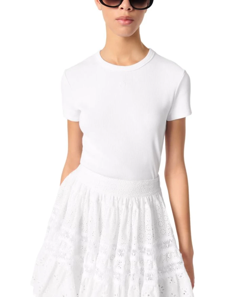 Short Embroidered Skirt