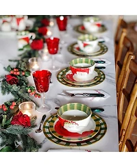 Old St. Nick Assorted 16-Piece Dinnerware Set, Service for 4