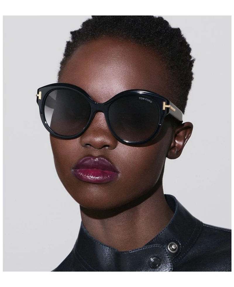 Icon Collection Round Sunglasses, 57mm