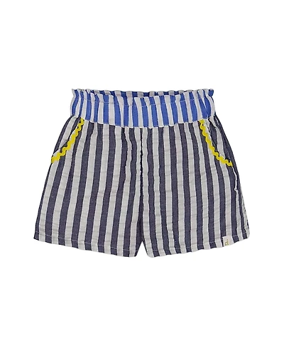 Deux par Deux Girls' Seersucker Short - Little Kid