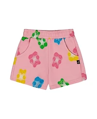 Deux par Deux Girls' Printed French Terry Short - Big Kid