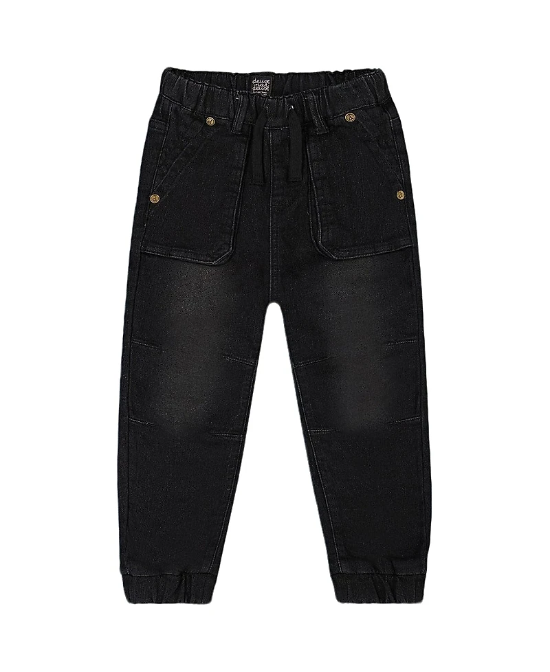 Deux par Boys' French Terry Denim Jogger Pant - Baby