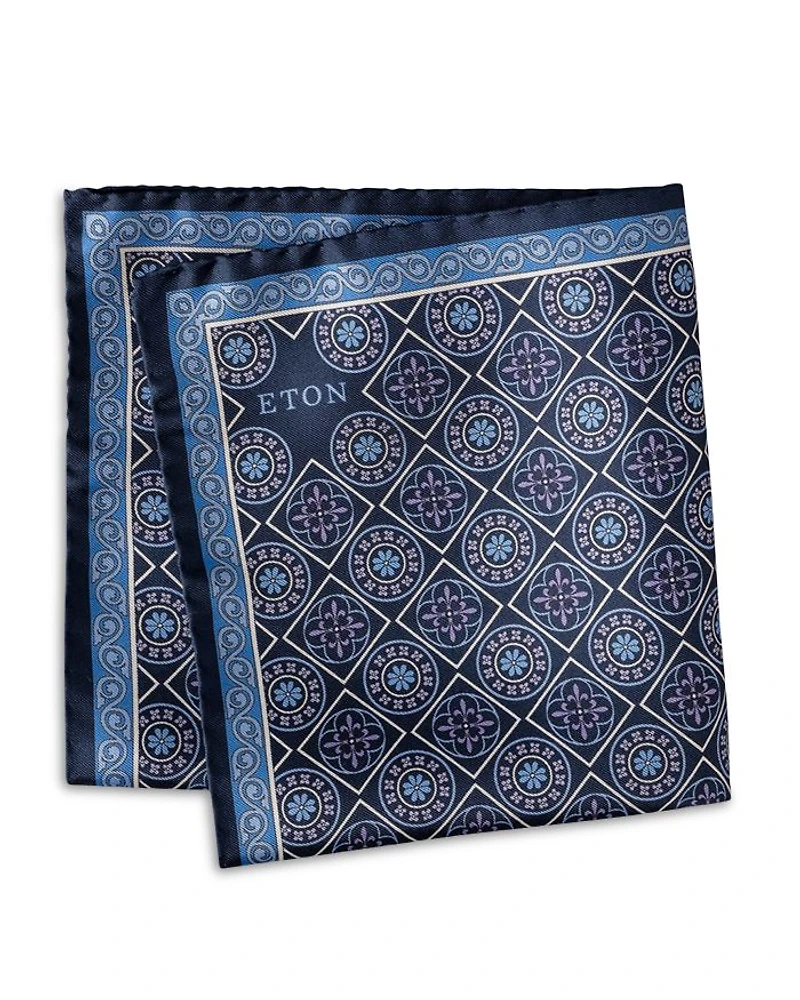 Medallion Silk Pocket Square