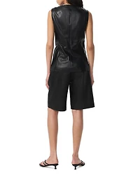 Slade Crewneck Leather Vest