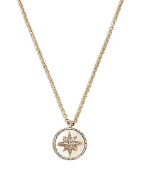 Baublebar Carina Crystal & Mother Of Pearl Star Pendant Necklace, 18-21