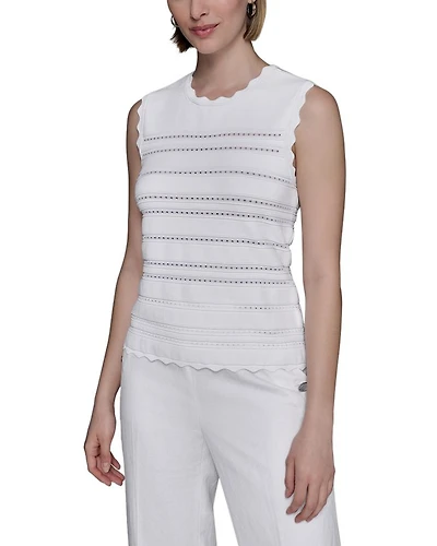 Scallop Edge Tank Top
