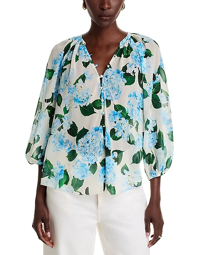 L'Agence Teagan Dolman Sleeve Blouse