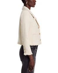 Sylvia Fringe Trim Tweed Jacket