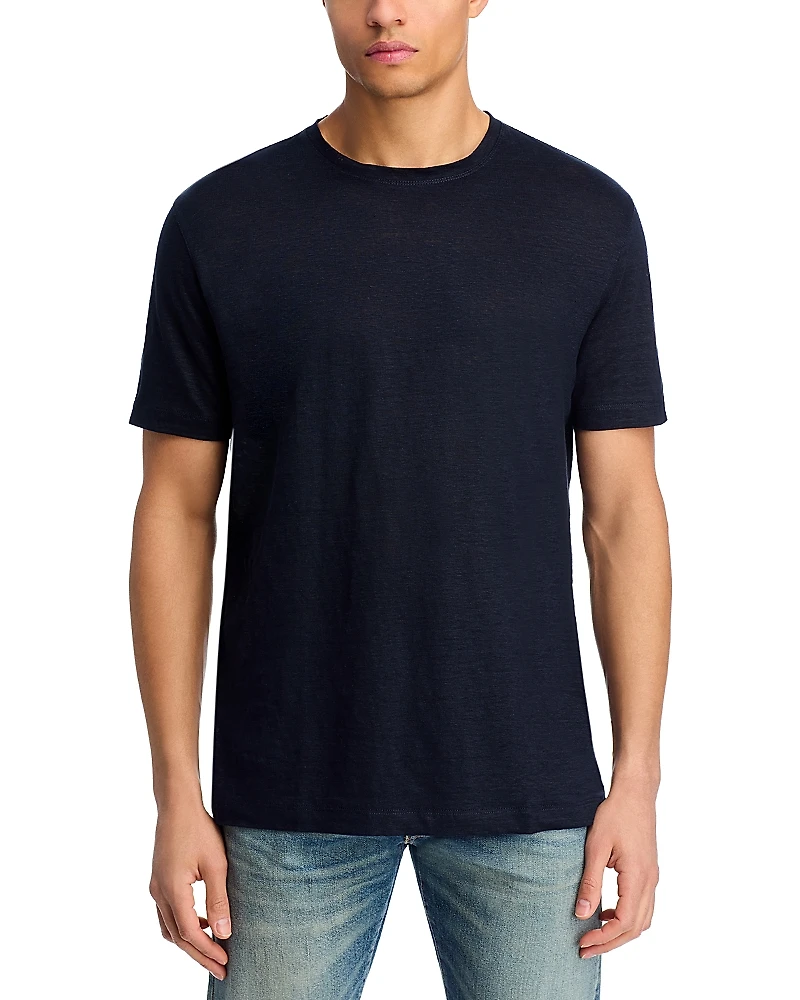 Boss x David Beckham Taut 73 Linen Crewneck Tee