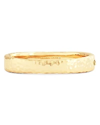 Anabel Aram Farrier 18K Yellow Gold Plated or Sterling Silver Wide Hinged Bangle Bracelet