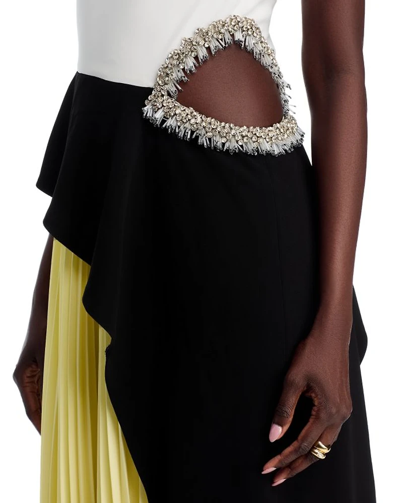 Andromeda Embellished Cutout Dress
