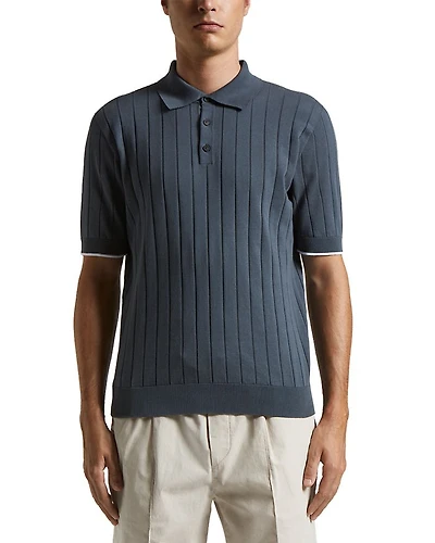 Short Sleeve Polo Sweater