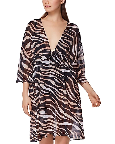Gottex Nambiti Tie Waist Beach Dress Swim Cover Up
