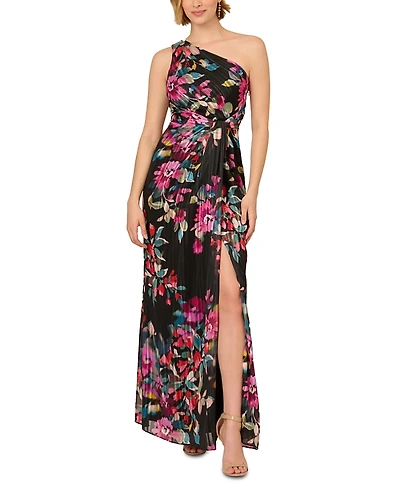 Adrianna Papell One Shoulder Gown