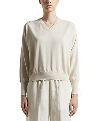 Peserico Knitted V Neck Long Sleeve Sweater