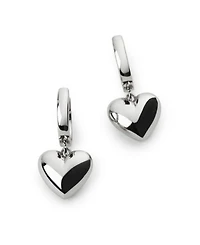 Jessica Puffed Heart Hoops